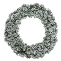 Couronne De Noël Royal Vert Enneigé D90 Cm
