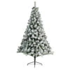 Sapin Artificiel De Noël Royal H120 Cm Vert Enneigé -Village de Noel 1 sapin royal enneige nf r nhinged tree 220 tips dia81cm r n 120cm vert blanc 71149