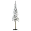 Sapin Artificiel De Noël Sierra H240 Cm Vert Enneigé -Village de Noel 1 sapin snowy alpine tree full pe r nfolded tree 1010 tips dia 60cm r nstem dia 32mm metal foot dia 35cm r n100 pe 1 box 3 sections r n 240cm green white 62812