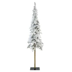 Sapin Artificiel De Noël Sierra H180 Cm Vert Enneigé