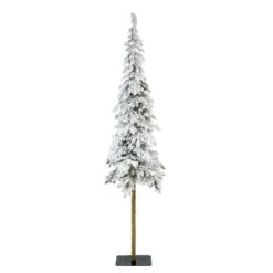 Sapin Artificiel De Noël Sierra H120 Cm Vert Enneigé