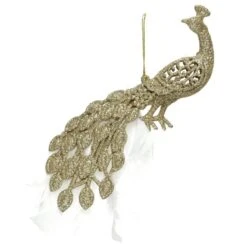 Suspension Paon De Noël Or