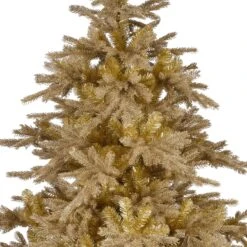 Sapin Artificiel De Noël Tiffany H180 Cm Or -Village de Noel 1 tiffany sapin or h 180cm 129313 1686040421