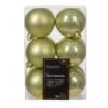 Lot De 12 Boules De Noël (D60 Mm) Alpine Pistache