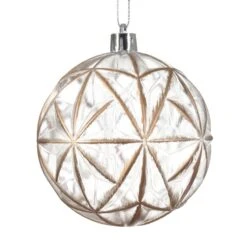 Lot De 12 Boules De Noël (D80 Mm) Louisa Or