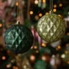 Lot De 12 Boules De Noël Mina Vert Sapin -Village de Noel 12 boule incassable pine green pistachio 129139 1687510407