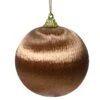 Lot De 12 Boules De Noël Filéa Brun Gingembre -Village de Noel 12 boule mousse tissu 128960 1685709255