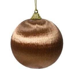 Lot De 12 Boules De Noël Filéa Brun Gingembre