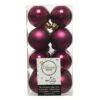 Lot De 16 Boules De Noël (D40 Mm) Alpine Magnolia -Village de Noel 16 boule incassable dia4 00cm rose magnolia alpine 100225 1624345648