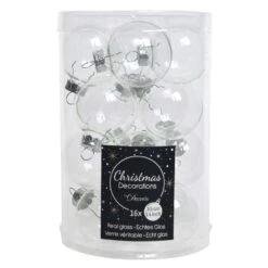 Lot De 16 Boules De Noël En Verre (D35 Mm) Zingka Transparent