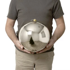 Boule De Noël (D250 Mm) New Alpine Perle