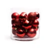 Lot De 30 Boules De Noël Assorties New Alpine Rouge -Village de Noel 30petites newalpine rouge correction