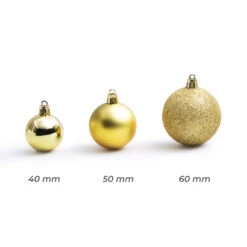 Lot De 30 Boules De Noël Assorties New Alpine Or -Village de Noel 30petites tailles newalpine or correction