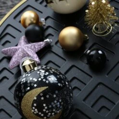 Lot De 6 étoiles De Noël à Suspendre Alpine Lilas -Village de Noel 32510 1601467550