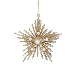 Etoile De Noël à Suspendre Galaxy Or