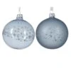 Lot De 6 Boules De Noël (D80 Mm) En Verre Couronne D'étoiles Bleu Vaporeux -Village de Noel 6 boule verre email mat etoiles tout autour 2col 128916 1685438546