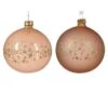 Lot De 6 Boules De Noël (D80 Mm) En Verre Couronne D'étoiles Rose Pétillant -Village de Noel 6 boule verre email mat etoiles tout autour 2col 128917 1685438535