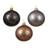 Lot De 6 Boules De Noël (D80 Mm) En Verre Til Noir, Gris Marbre Et Brun Gingembre 1 Lot De 6 Boules De Noël (D80 Mm) En Verre Til Noir, Gris Marbre Et Brun Gingembre -Village de Noel 6 boule verre ginger brown marble grey black 128907 1685966923