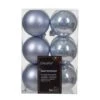 Lot De 12 Boules De Noël (D60 Mm) Alpine Bleu Vaporeux -Village de Noel 7 boules alpine boule incassable brillant mat bleu vaporeux 128582 1687178844