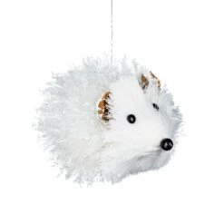 Hérisson De Noël à Suspendre Floofy Blanc