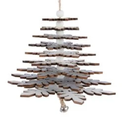 Sapin De Noël à Suspendre En Bois Douglas Blanc