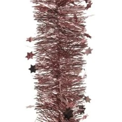 Guirlande De Noël (D10 Cm) étoilée Alpine Vieux Rose