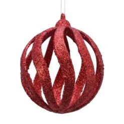 Lot De 6 Boules De Noël (D80 Mm) Edana Rouge