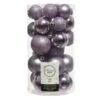 Lot De 30 Boules De Noël Assorties Alpine Lilas -Village de Noel 84620 1589963712