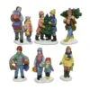 Figurines Shopping De Noël Pour Village