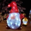 Père Noël Lumineux à Piles Nain Blanc Froid 40 LED -Village de Noel 85766 1596544175