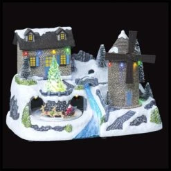 Village De Noël Lumineux Et Musical Moulin à Vent 7 Village De Noël Lumineux Et Musical Moulin à Vent -Village de Noel 86917 1593415530