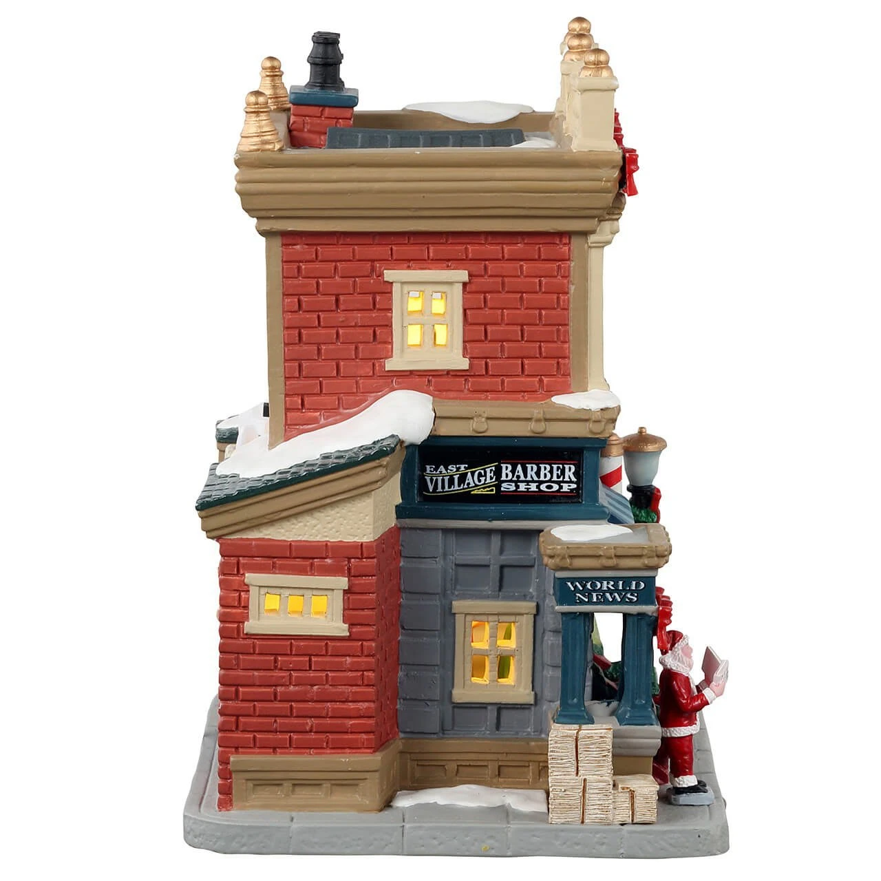 Village De Noël Lemax à Piles Lumineux Barbier De East Village 4 Village De Noël Lemax à Piles Lumineux Barbier De East Village – Image 2