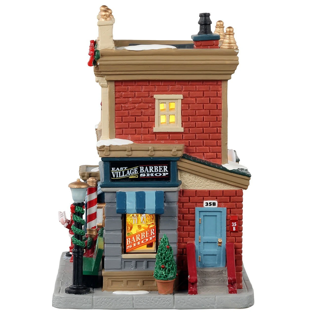 Village De Noël Lemax à Piles Lumineux Barbier De East Village 5 Village De Noël Lemax à Piles Lumineux Barbier De East Village – Image 3