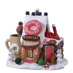 Village De Noël Lemax à Piles Lumineux Beignerie Dudley's