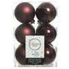 Lot De 12 Boules De Noël (D60 Mm) Alpine Acajou