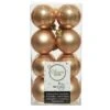 Lot De 16 Boules De Noël (D40 Mm) Alpine Caramel