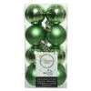 Lot De 16 Boules De Noël (D40 Mm) Alpine Vert Gui -Village de Noel boite de 16 boule incassable brillant mat mix dia4 00cm vert gui alpine 115384 1653996449