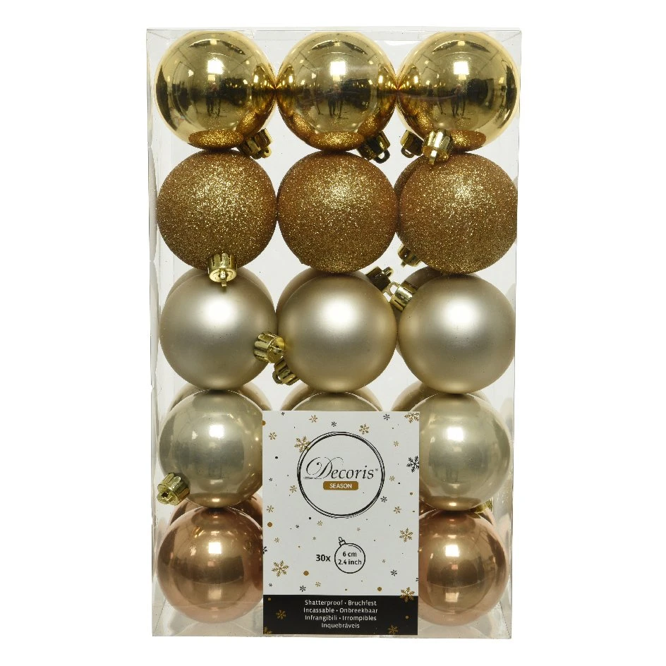 Lot De 30 Boules De Noël (D60 Mm) Alpine Multi Perle 3 Lot De 30 Boules De Noël (D60 Mm) Alpine Multi Perle