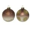 Lot De 3 Boules De Noël En Verre (D80 Mm) Musc Marron -Village de Noel boite de 3 boite a 3 en verre boule verre interieur argent a couleur matte paill diamant mix dia8 00l8 00w8 00h8 00cm brun noix 115816 1654180308