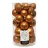 Lot De 30 Boules De Noël Alpine Assorties Ambre