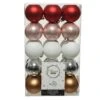 Lot De 30 Boules De Noël (D60 Mm) Alpine Multicolore -Village de Noel boite de 30 boule incassable dia6 00cm assortie a 101068 1623662873