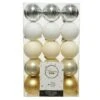 Lot De 30 Boules De Noël (D60 Mm) Alpine Multi Blanc -Village de Noel boite de 30 boule incassable dia6 00cm assortie d 101077 1623662388