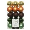 Lot De 30 Boules De Noël (D60 Mm) Alpine Multi Ambre -Village de Noel boite de 30 boule incassable dia6 00cm assortie e 101080 1623662331