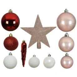 Kit De Décoration De Sapin De Noël Novae Multi Rose Poudré