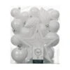 Kit De Décoration De Sapin De Noël Mély Blanc -Village de Noel boite de 50 boule incassable brillant mat mix dia8 00cm blanc d hiver 116269 1653909593