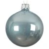 Lot De 6 Boules De Noël En Verre (D80 Mm) Arctique Brillantes Bleu Brumeux -Village de Noel boite de 6 boules verre emaille dia8 00cm bleu brumeux arctique 115765 1653920115