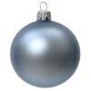 Lot De 4 Boules De Noël En Verre (D100 Mm) Arctique Mate Bleu Vaporeux -Village de Noel boite fenetre a 4 arctique boules verre mat bleu vaporeux 128842 1687267412