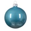 Lot De 6 Boules De Noël En Verre (D80 Mm) Arctique Brillantes Bleu Pétillant -Village de Noel boite fenetre a 6 arctique boules verre email 128824 1685708738