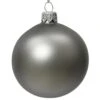 Lot De 6 Boules De Noël En Verre (D80 Mm) Arctique Mates Gris Marbre