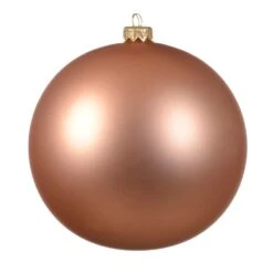 Lot De 6 Boules De Noël En Verre (D80 Mm) Arctique Mates Rose Pétillant